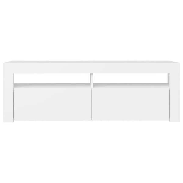 vidaXL TV-taso LED-valoilla valkoinen 120x35x40 cm