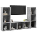 Pikkukuva 3 / 8: vidaXL TV-tasot 3 kpl betoninharmaa 107x35x37 cm lastulevy