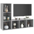 Miniatyrbild 3 av 8: vidaXL TV-skåp 2 st betonggrå 107x35x37 cm spånskiva