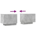 Miniatyrbilde 9 av 11: vidaXL TV-benk betonggrå 100x35x40 cm konstruert tre