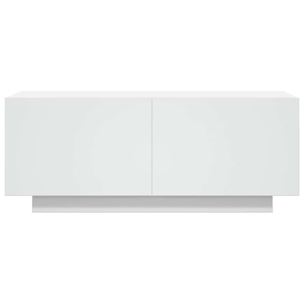 vidaXL TV-benk hvit 100x35x40 cm konstruert tre