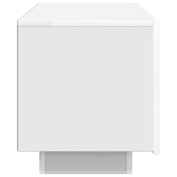 vidaXL TV-benk hvit 100x35x40 cm konstruert tre