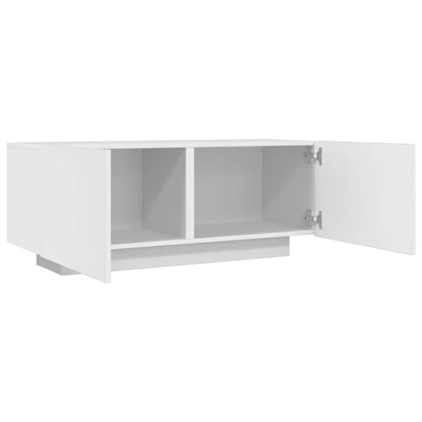 vidaXL TV-benk hvit 100x35x40 cm konstruert tre