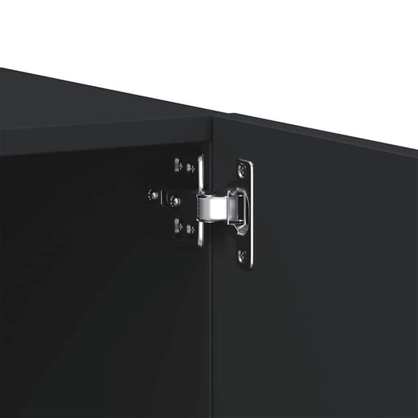 vidaXL TV-benk svart 100x35x40 cm konstruert tre