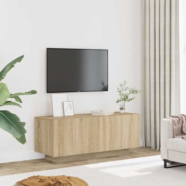 vidaXL TV-skåp sonoma-ek 100x35x40 cm konstruerat trä