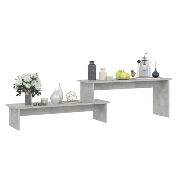 vidaXL TV-benk betonggrå 180x30x43 cm sponplate