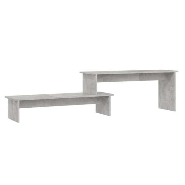 vidaXL TV-benk betonggrå 180x30x43 cm sponplate