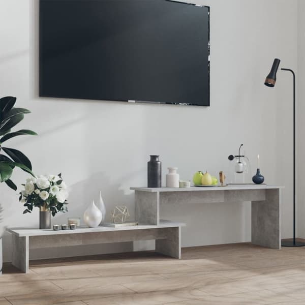 vidaXL TV-benk betonggrå 180x30x43 cm sponplate