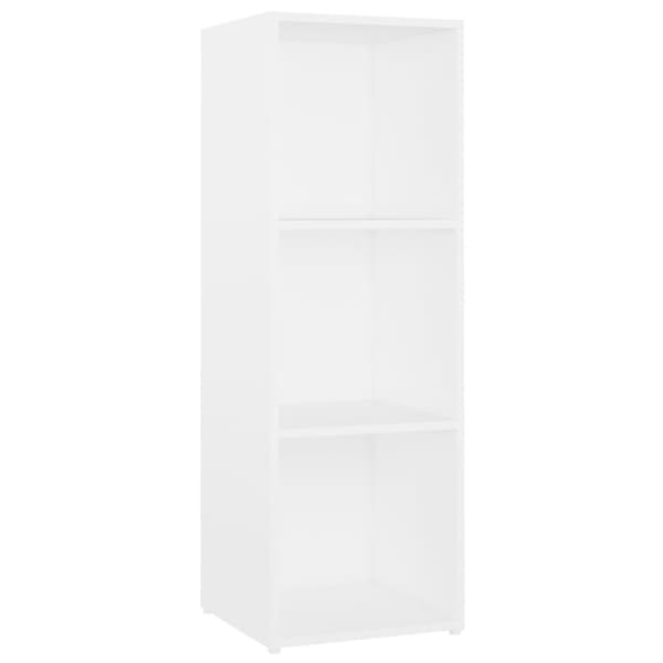 vidaXL TV-skåp 3 delar vit 107x35x37 cm spånskiva