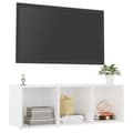 Miniatyrbilde 3 av 9: vidaXL TV-benk hvit 107x35x37 cm sponplate