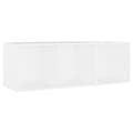Miniatyrbilde 2 av 9: vidaXL TV-benk hvit 107x35x37 cm sponplate