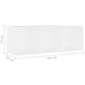 Miniatyrbillede 9 af 9: vidaXL tv-skabe 2 stk. 107x35x37 cm spånplade hvid