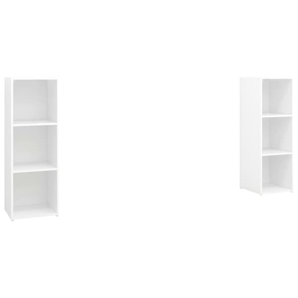 vidaXL tv-skabe 2 stk. 107x35x37 cm spånplade hvid