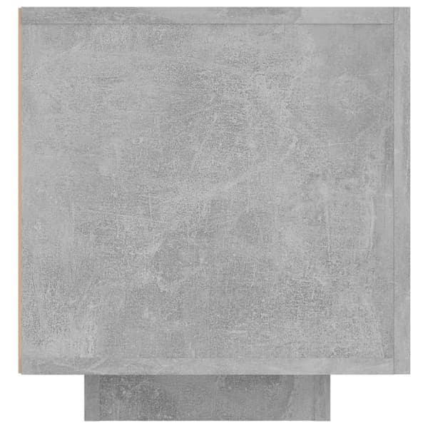 vidaXL TV-benk med LED-lys betonggrå 160x35x40 cm