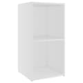 Miniatyrbilde 5 av 8: vidaXL TV-benker 2 stk hvit 72x35x36,5 cm sponplate