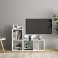 Miniatyrbilde 8 av 8: vidaXL TV-benker 2 stk hvit 72x35x36,5 cm sponplate