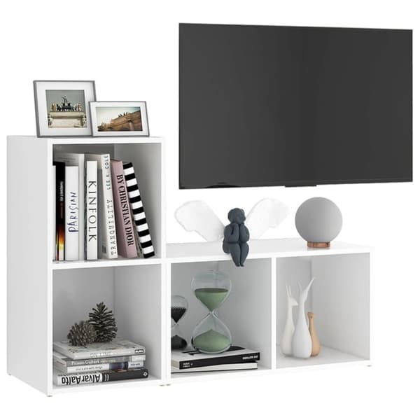 vidaXL TV-benker 2 stk hvit 72x35x36,5 cm sponplate