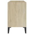 Miniatyrbilde 5 av 7: vidaXL TV-benk med metallben sonoma eik 69,5x30x50 cm