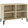 Miniatyrbilde 2 av 7: vidaXL TV-benk med metallben sonoma eik 69,5x30x50 cm