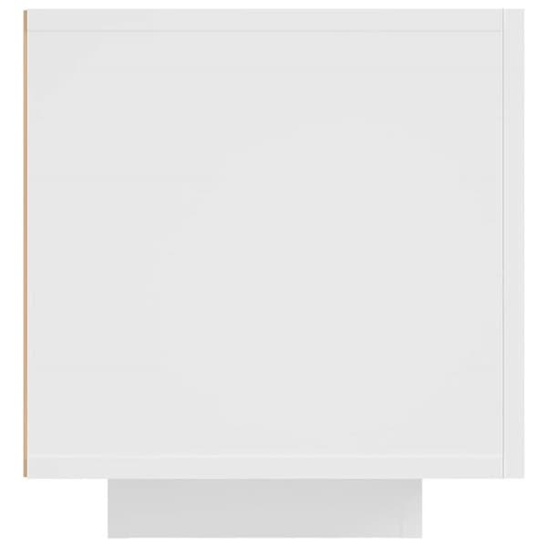 vidaXL TV-bänk med LED-belysning vit 160x35x40 cm