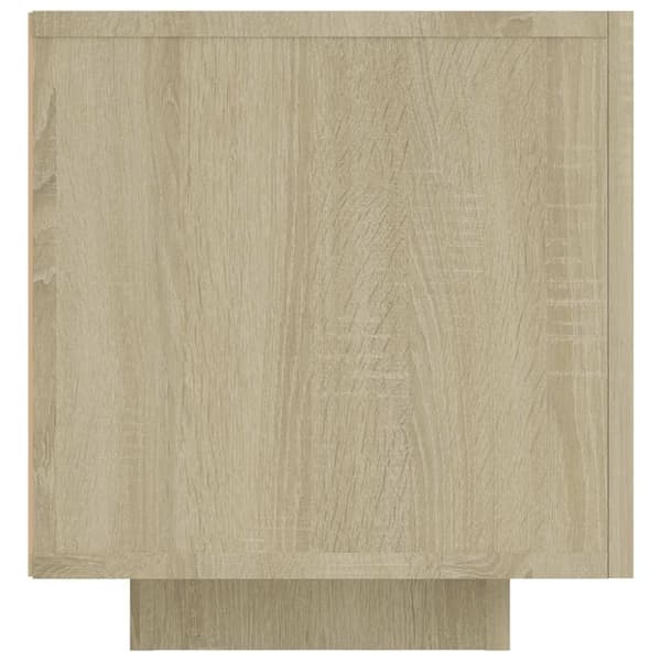 vidaXL tv-bord med LED-lys 160x35x40 cm sonoma-eg
