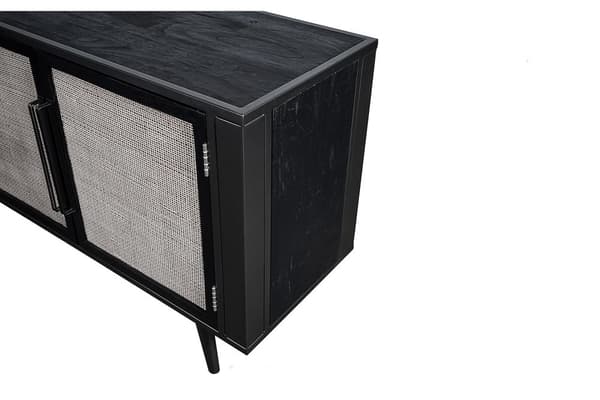 Nordic Mindi Rattan TV Dresser 3 Doors