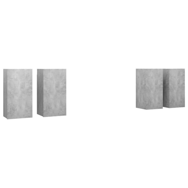 vidaXL tv-skabe 4 stk. 30,5x30x60 cm spånplade betongrå