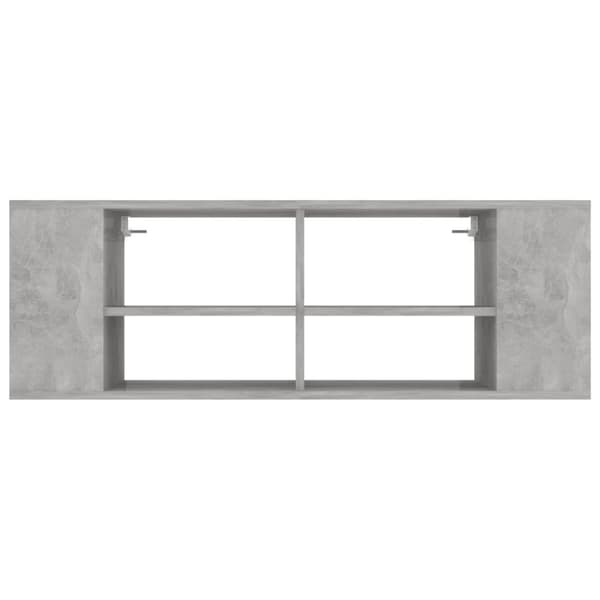 vidaXL Vegghengt TV-benk betonggrå 102x35x35 cm konstruert tre