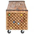 Miniatyrbilde 4 av 8: vidaXL TV-benk 110x30x32,5 cm heltre teak