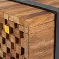 Miniatyrbilde 6 av 8: vidaXL TV-benk 110x30x32,5 cm heltre teak