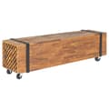 Miniatyrbilde 1 av 8: vidaXL TV-benk 110x30x32,5 cm heltre teak