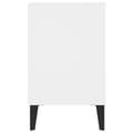 Miniatyrbillede 5 af 7: vidaXL tv-skab med metalben 103,5x30x50 cm hvid
