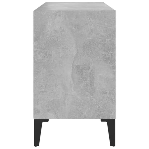 vidaXL TV-benk med metallben betonggrå 69,5x30x50 cm