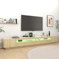 Pikkukuva 5 / 11: vidaXL TV-taso LED-valoilla Sonoma-tammi 300x35x40 cm