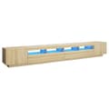 Pikkukuva 2 / 11: vidaXL TV-taso LED-valoilla Sonoma-tammi 300x35x40 cm
