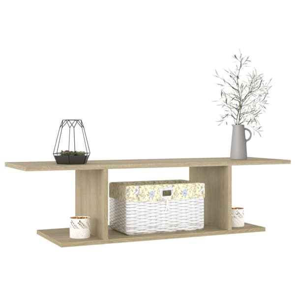 vidaXL Väggmonterat tv-skåp sonoma-ek 103x30x26,5 cm