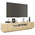 Miniatyrbilde 6 av 10: vidaXL TV-benk med LED-lys sonoma eik 180x35x40 cm