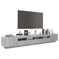 Miniatyrbillede 6 af 10: vidaXL tv-skab med LED-lys 260x35x40 cm betongrå