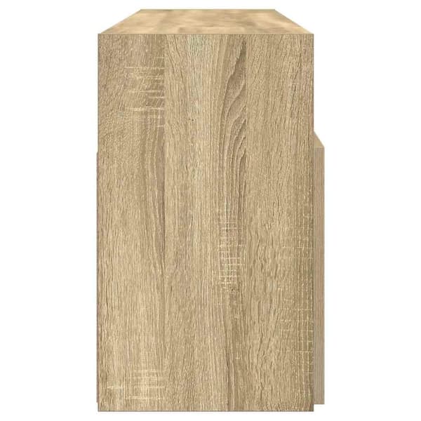vidaXL TV-taso LED-valoilla Sonoma-tammi 120x30x50 cm