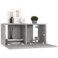 Miniatyrbilde 5 av 9: vidaXL TV-benker 4 stk betonggrå 60x30x30 cm konstruert tre
