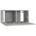 Miniatyrbilde 7 av 9: vidaXL TV-benker 4 stk betonggrå 60x30x30 cm konstruert tre