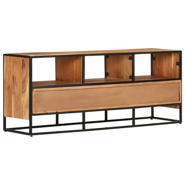vidaXL Tv-bänk 110x30x45 cm massivt akaciaträ