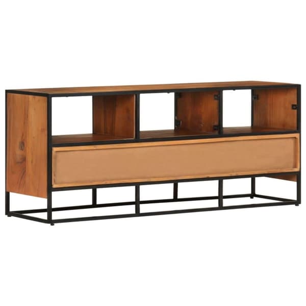 vidaXL Tv-bänk 110x30x45 cm massivt akaciaträ