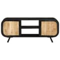 Miniatyrbilde 4 av 10: vidaXL TV-benk 110x30x45 cm grovt mangotre