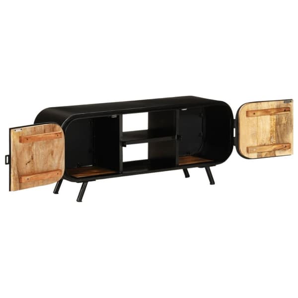 vidaXL TV-benk 110x30x45 cm grovt mangotre