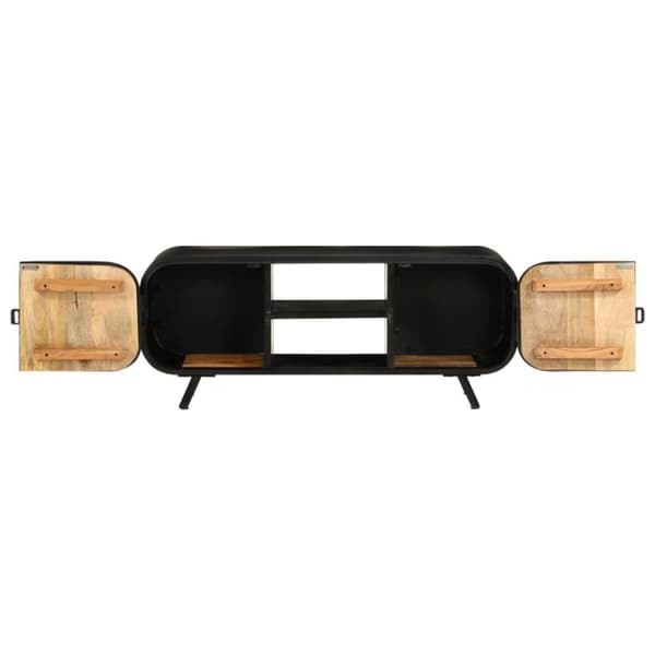 vidaXL TV-benk 110x30x45 cm grovt mangotre