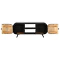 Miniatyrbilde 7 av 10: vidaXL TV-benk 110x30x45 cm grovt mangotre