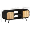 Miniatyrbilde 10 av 10: vidaXL TV-benk 110x30x45 cm grovt mangotre