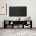 Pikkukuva 3 / 9: vidaXL TV-taso musta 149x30x52 cm tekninen puu