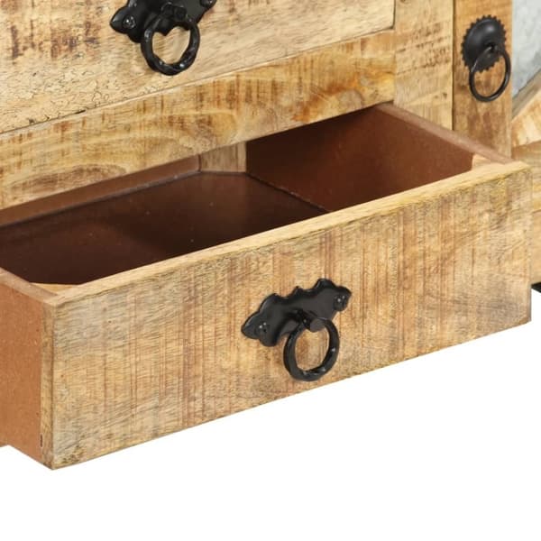 vidaXL TV-benk 110x30x45 cm grovt mangotre